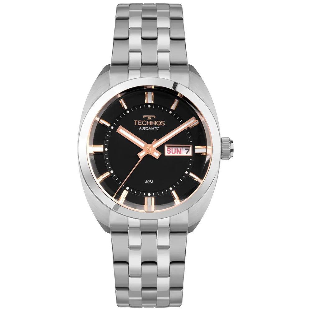 Technos Masculino Automatico Prata