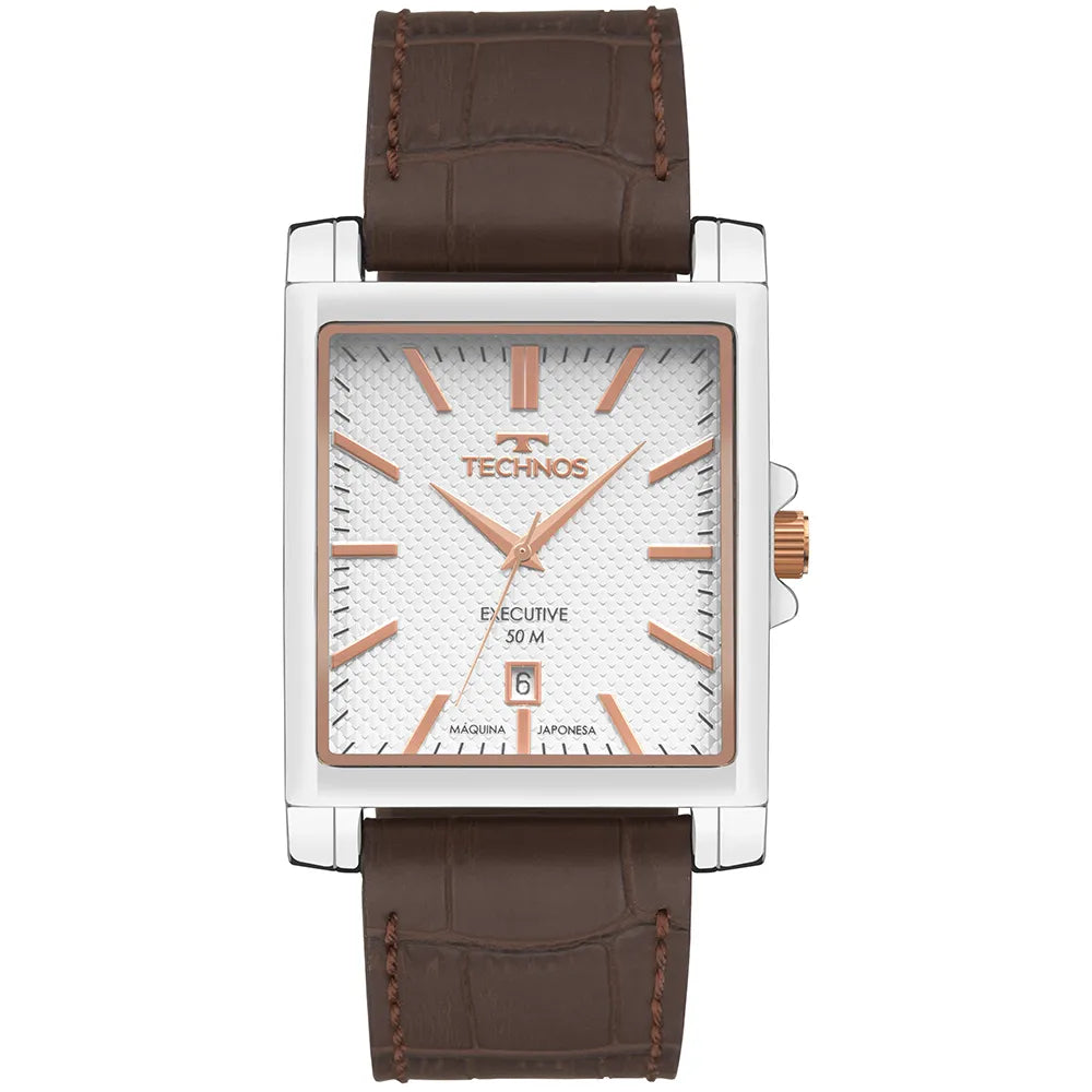 Technos Masculino Executive Prata