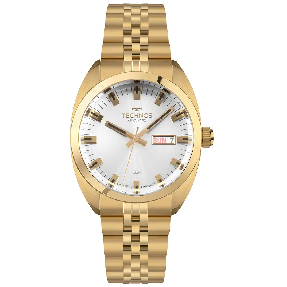Technos Masculino Automatico Dourado