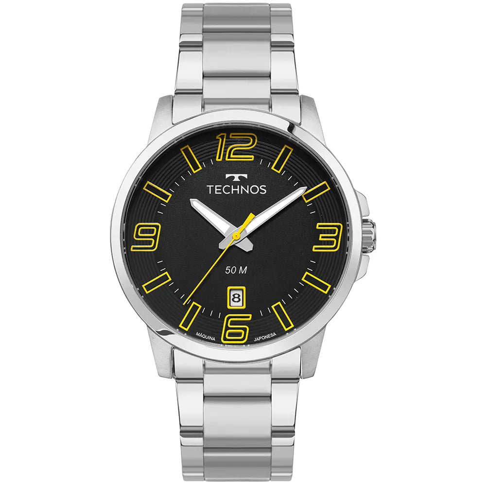 Technos Masculino Racer Basico Prata