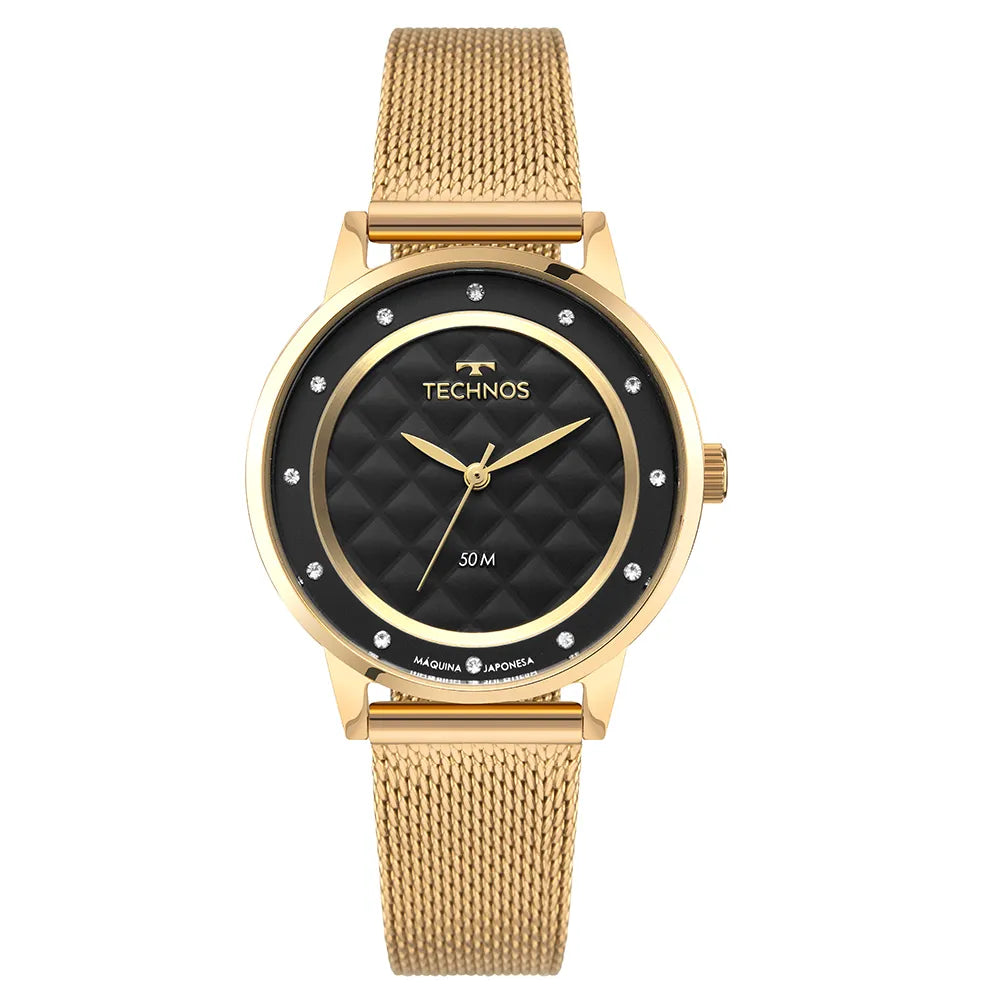 Technos Feminino Brilho Dourado