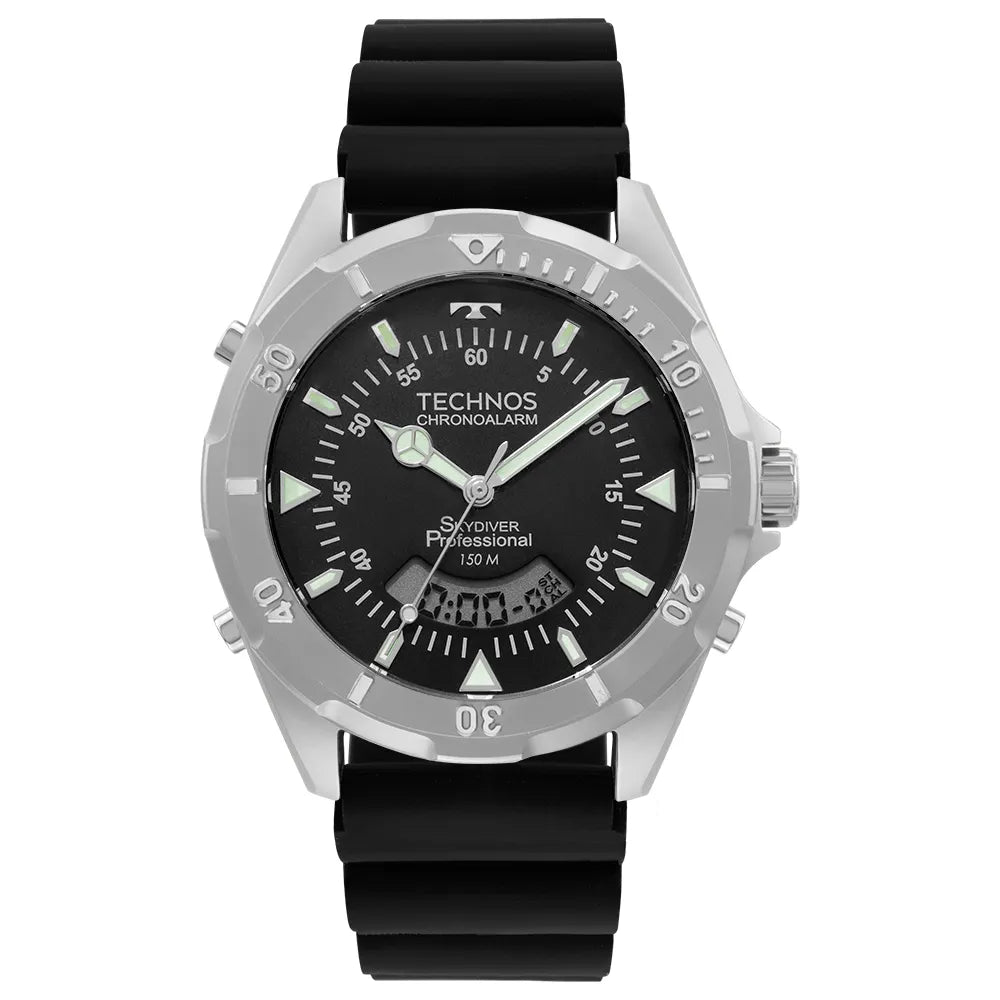 Technos Masculino Skydiver Prata