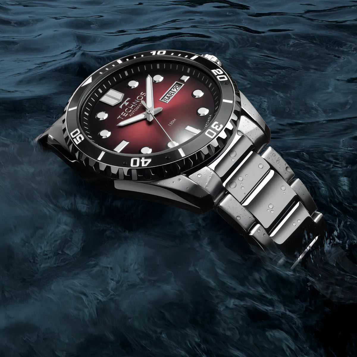 Technos Masculino Automático Prata